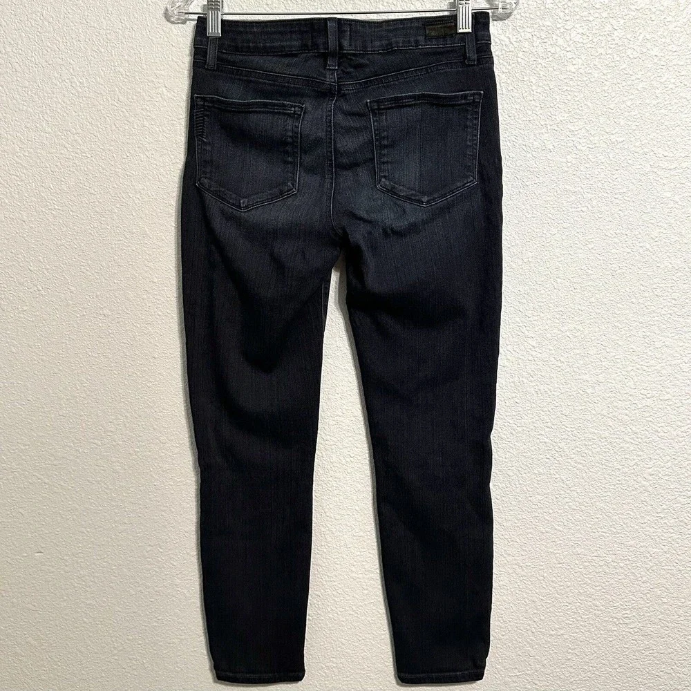 Paige Verdugo Crop Womens Dark Wash Blue Jeans Size 27 - Picture 2 of 10